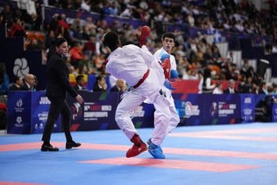 This photo was taken during the 2026 Karate Cadet, Junior & U21 World Championships in Bielsko-Biala - Poland.