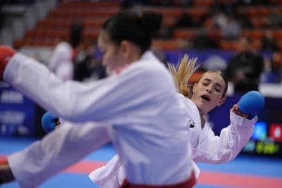 This photo was taken during the 2026 Karate Cadet, Junior & U21 World Championships in Bielsko-Biala - Poland.