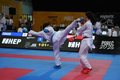 This photo was taken during the 2026 Karate Karate One Youth League Porec 2026 in Porec - Croatia.