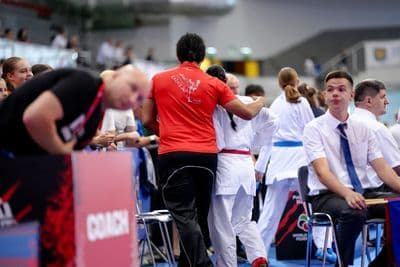 This photo was taken during the 2026 Karate POLISH OPEN 2026 in Bielsko-Biala - Poland.