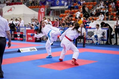 This photo was taken during the 2026 Karate POLISH OPEN 2026 in Bielsko-Biala - Poland.