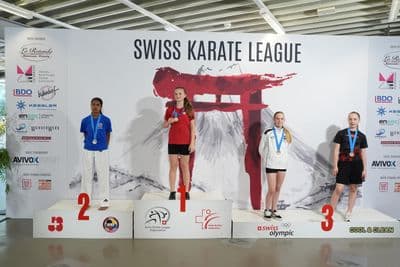 This photo was taken during the 2026 Karate Swiss Karate League Zürich - Saalsporthalle 2026 in Zürich - Schweiz.