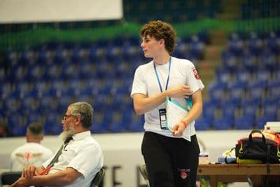 This photo was taken during the 2026 Karate Swiss Karate League Zürich - Saalsporthalle 2026 in Zürich - Schweiz.