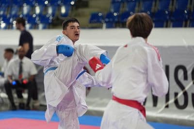 This photo was taken during the 2026 Karate Swiss Karate League Zürich - Saalsporthalle 2026 in Zürich - Schweiz.