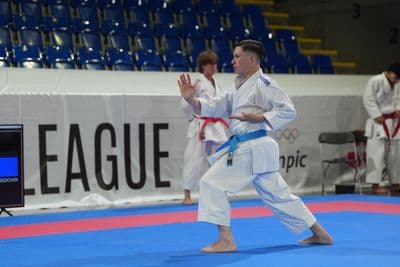 This photo was taken during the 2026 Karate Swiss Karate League Zürich - Saalsporthalle 2026 in Zürich - Schweiz.
