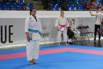 This photo was taken during the 2026 Karate Swiss Karate League Zürich - Saalsporthalle 2026 in Zürich - Schweiz.