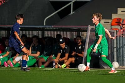 This photo was taken during the Triangulaire games between Xamax, Yverdon Sport and DFCO - Switzerland.