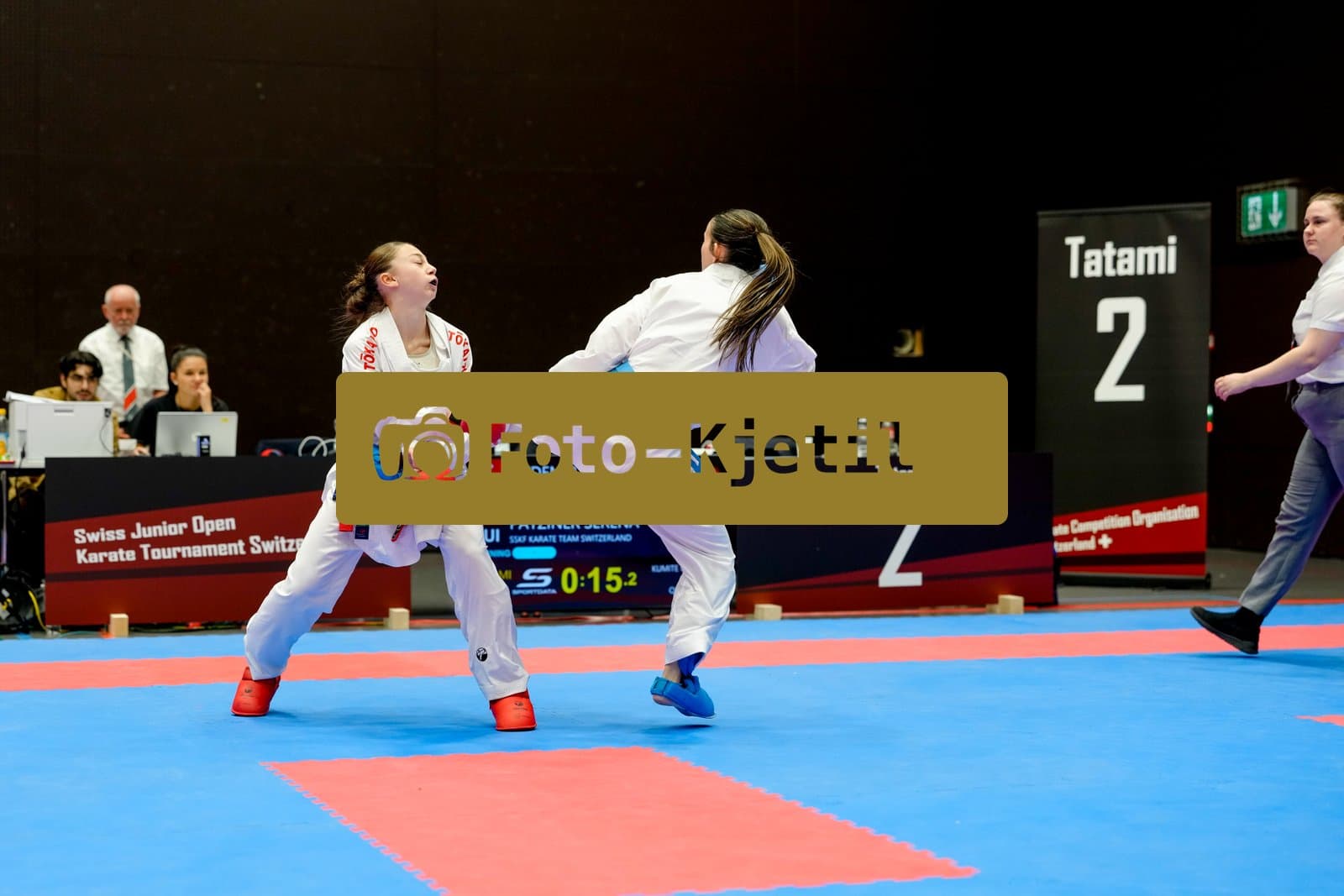 This photo was taken during the 2026 Karate International Swiss Junior Open on April 18th in Basel - Switzerland.