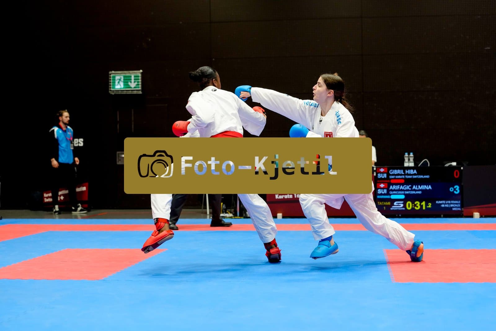 This photo was taken during the 2026 Karate International Swiss Junior Open on April 18th in Basel - Switzerland.