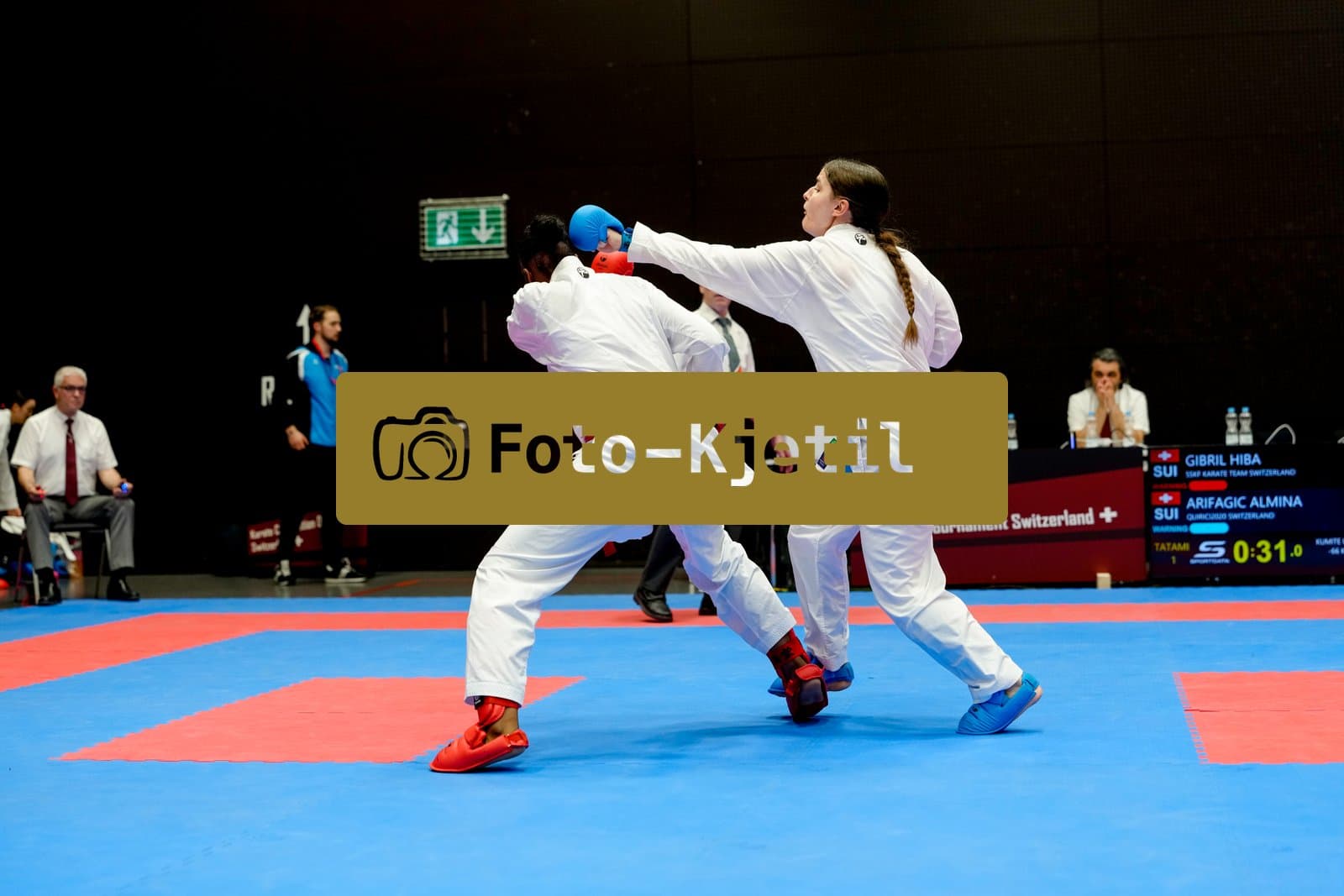 This photo was taken during the 2026 Karate International Swiss Junior Open on April 18th in Basel - Switzerland.