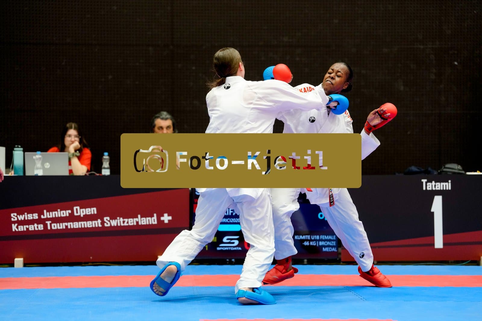 This photo was taken during the 2026 Karate International Swiss Junior Open on April 18th in Basel - Switzerland.