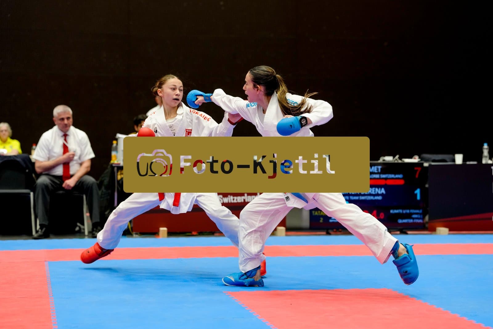 This photo was taken during the 2026 Karate International Swiss Junior Open on April 18th in Basel - Switzerland.