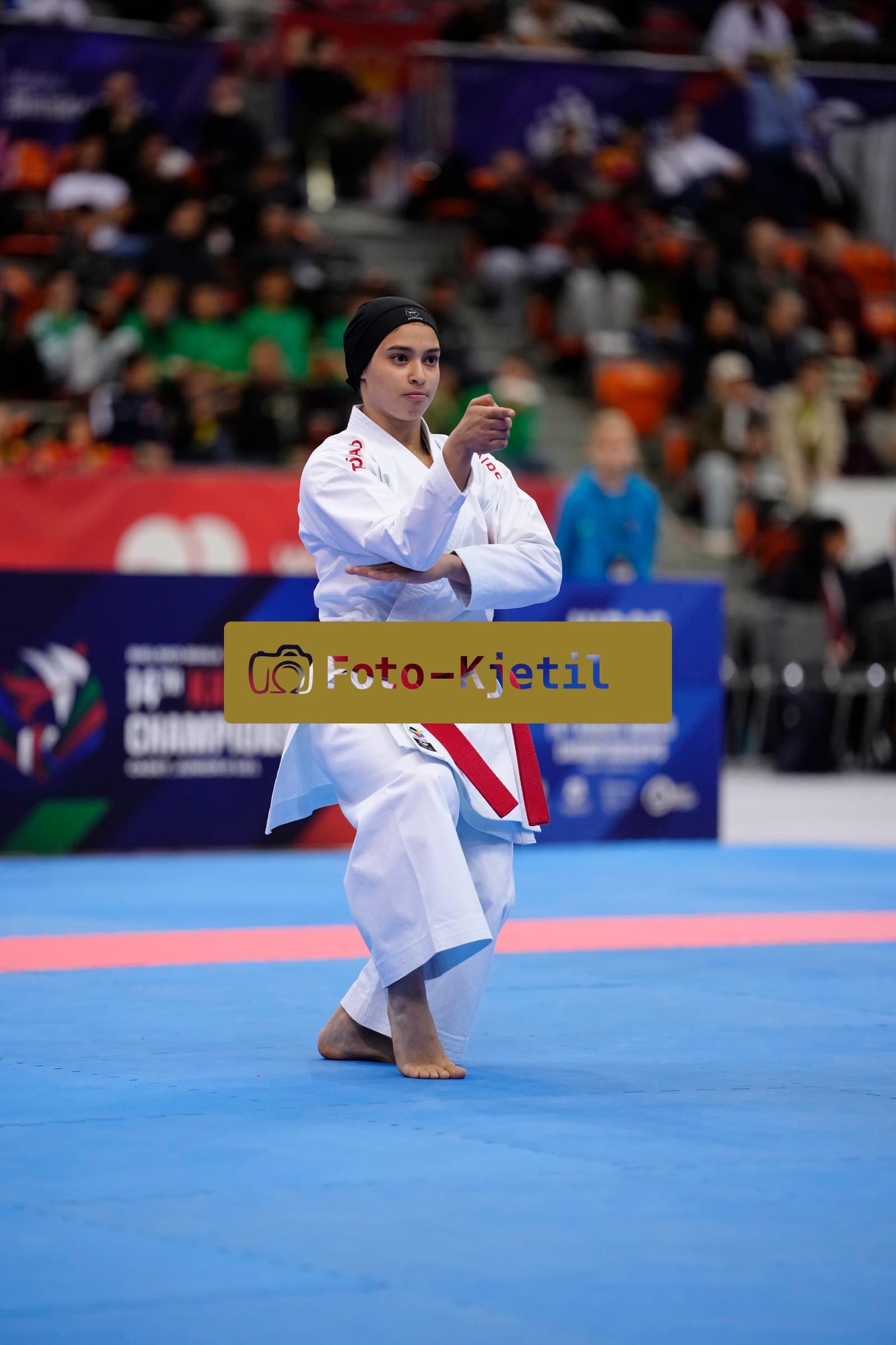BIELSKO-BIALA, POLAND - OCTOBER 17: This photo was taken during the 2026 World Cadet, Junior & U21 Karate Championships at Hala Pod Debowcem on October 17, 2026 in Bielsko-Biala, Poland.
