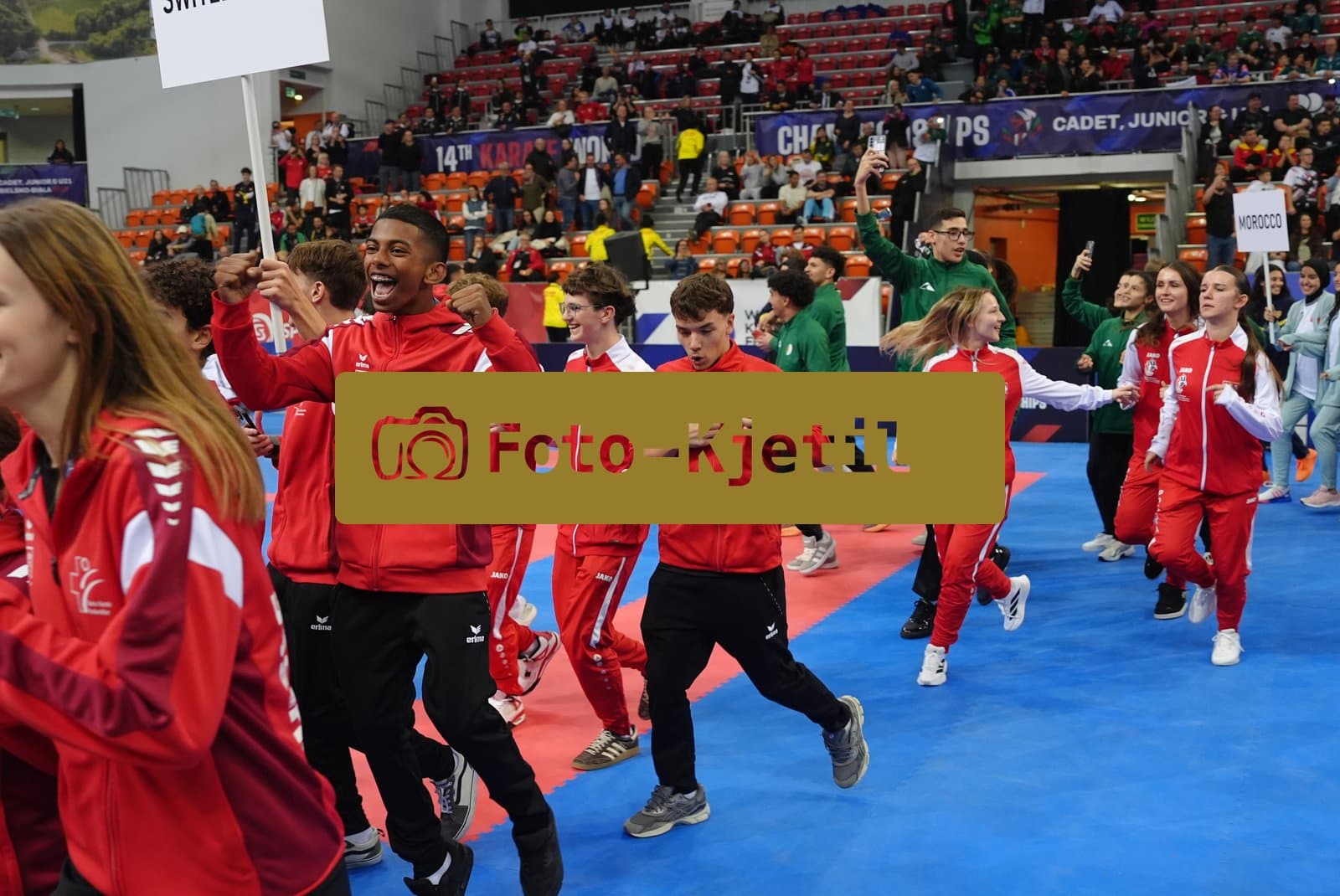 BIELSKO-BIALA, POLAND - OCTOBER 16: This photo was taken during the 2026 World Cadet, Junior & U21 Karate Championships at Hala Pod Debowcem on October 16, 2026 in Bielsko-Biala, Poland.