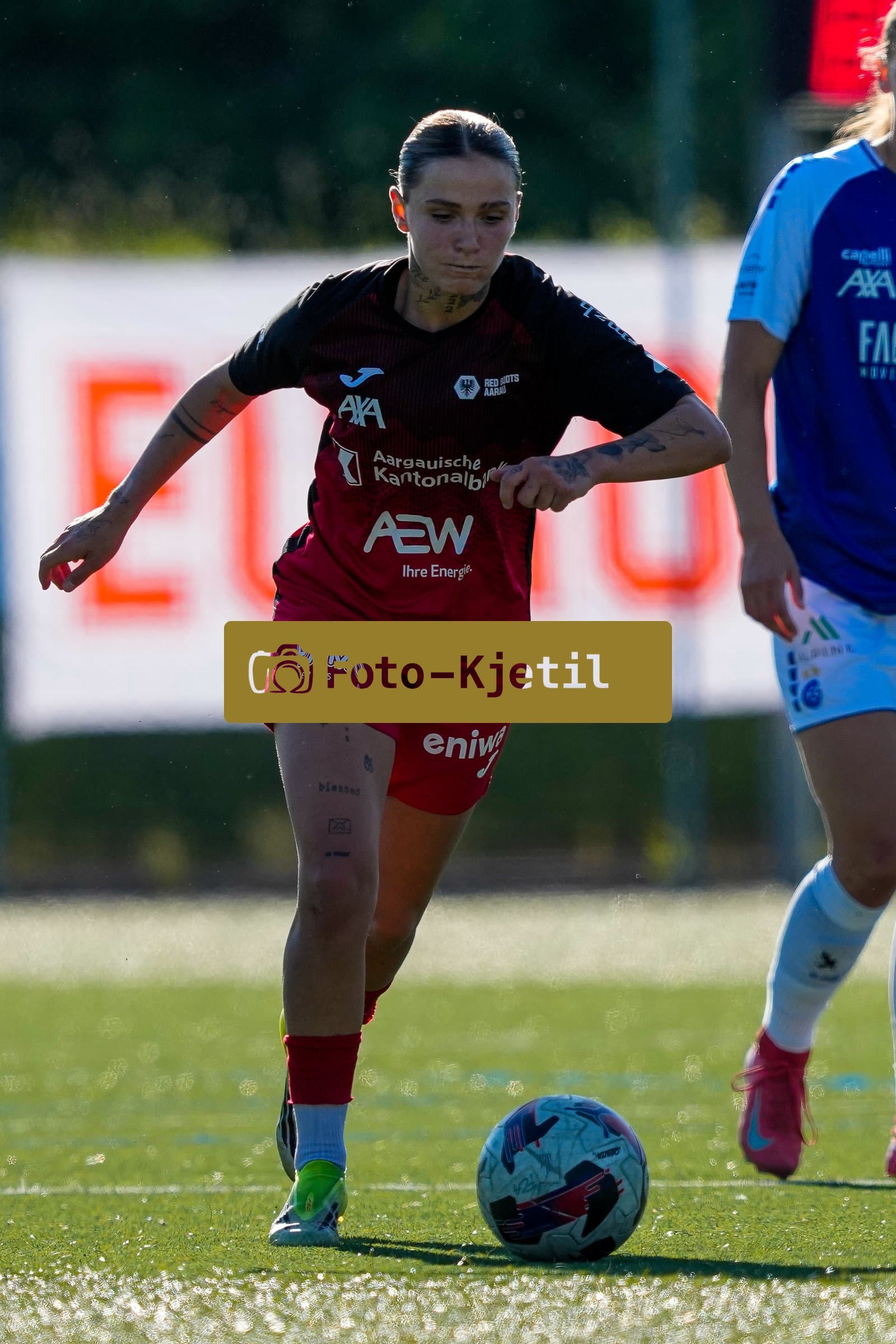Schweiz: AXA Women's Super League 2025/26, FC Aarau Frauen vs GC Frauenfussball - Sportanlage Schachen, Aarau: Vanesa Hoti (8 FC Aarau)