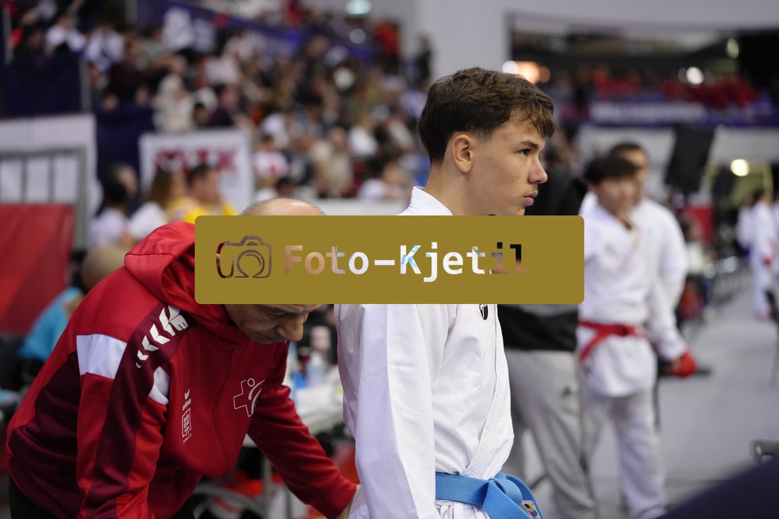 BIELSKO-BIALA, POLAND - OCTOBER 16: This photo was taken during the 2026 World Cadet, Junior & U21 Karate Championships at Hala Pod Debowcem on October 16, 2026 in Bielsko-Biala, Poland.