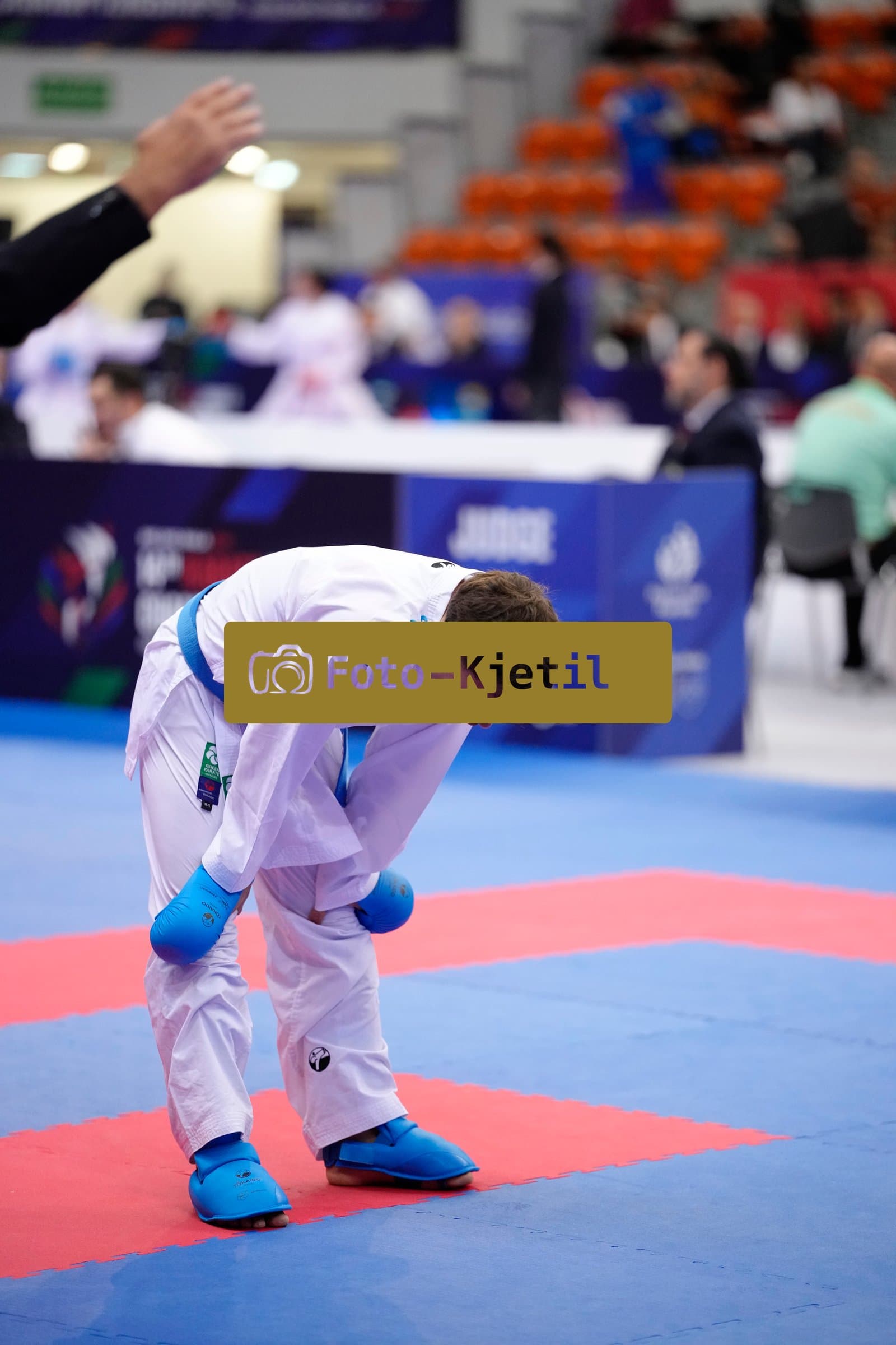 BIELSKO-BIALA, POLAND - OCTOBER 16: This photo was taken during the 2026 World Cadet, Junior & U21 Karate Championships at Hala Pod Debowcem on October 16, 2026 in Bielsko-Biala, Poland.