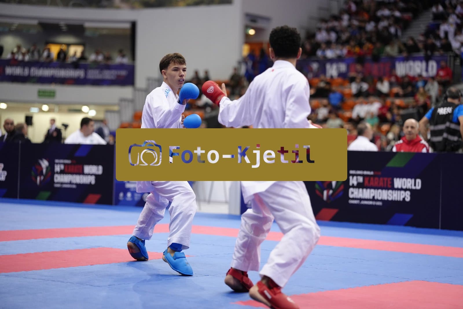 BIELSKO-BIALA, POLAND - OCTOBER 16: This photo was taken during the 2026 World Cadet, Junior & U21 Karate Championships at Hala Pod Debowcem on October 16, 2026 in Bielsko-Biala, Poland.