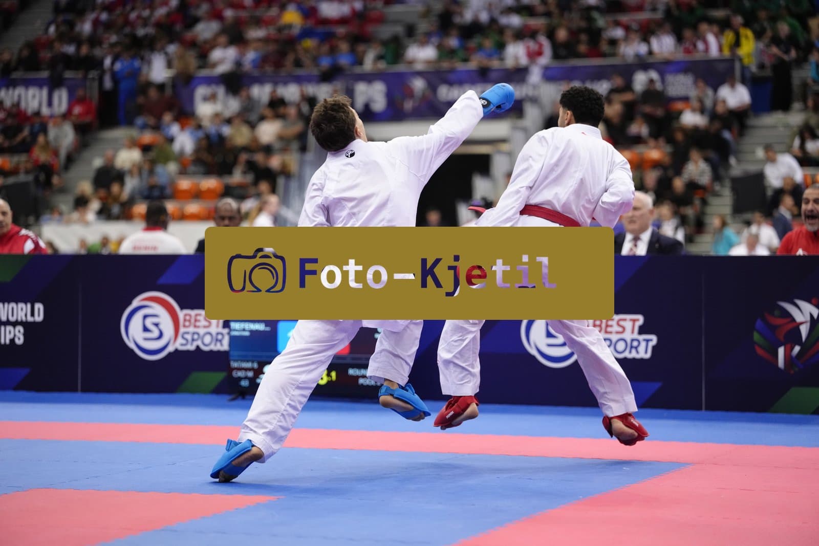 BIELSKO-BIALA, POLAND - OCTOBER 16: This photo was taken during the 2026 World Cadet, Junior & U21 Karate Championships at Hala Pod Debowcem on October 16, 2026 in Bielsko-Biala, Poland.