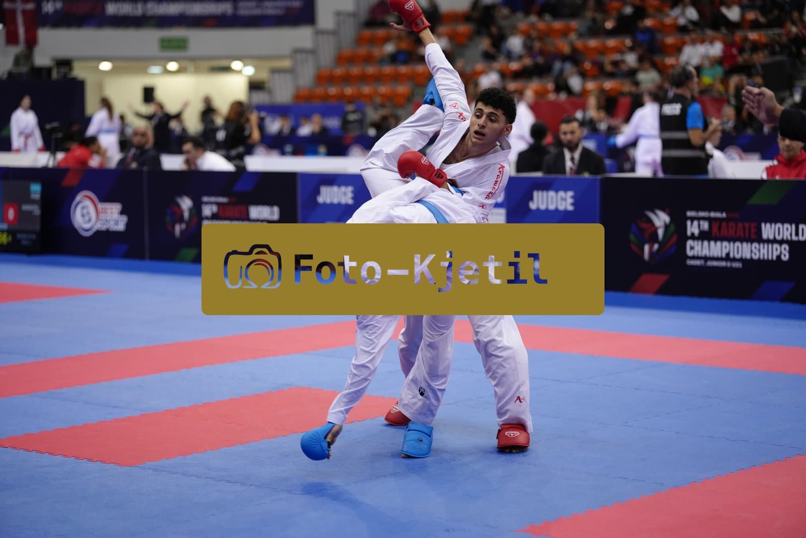 BIELSKO-BIALA, POLAND - OCTOBER 16: This photo was taken during the 2026 World Cadet, Junior & U21 Karate Championships at Hala Pod Debowcem on October 16, 2026 in Bielsko-Biala, Poland.