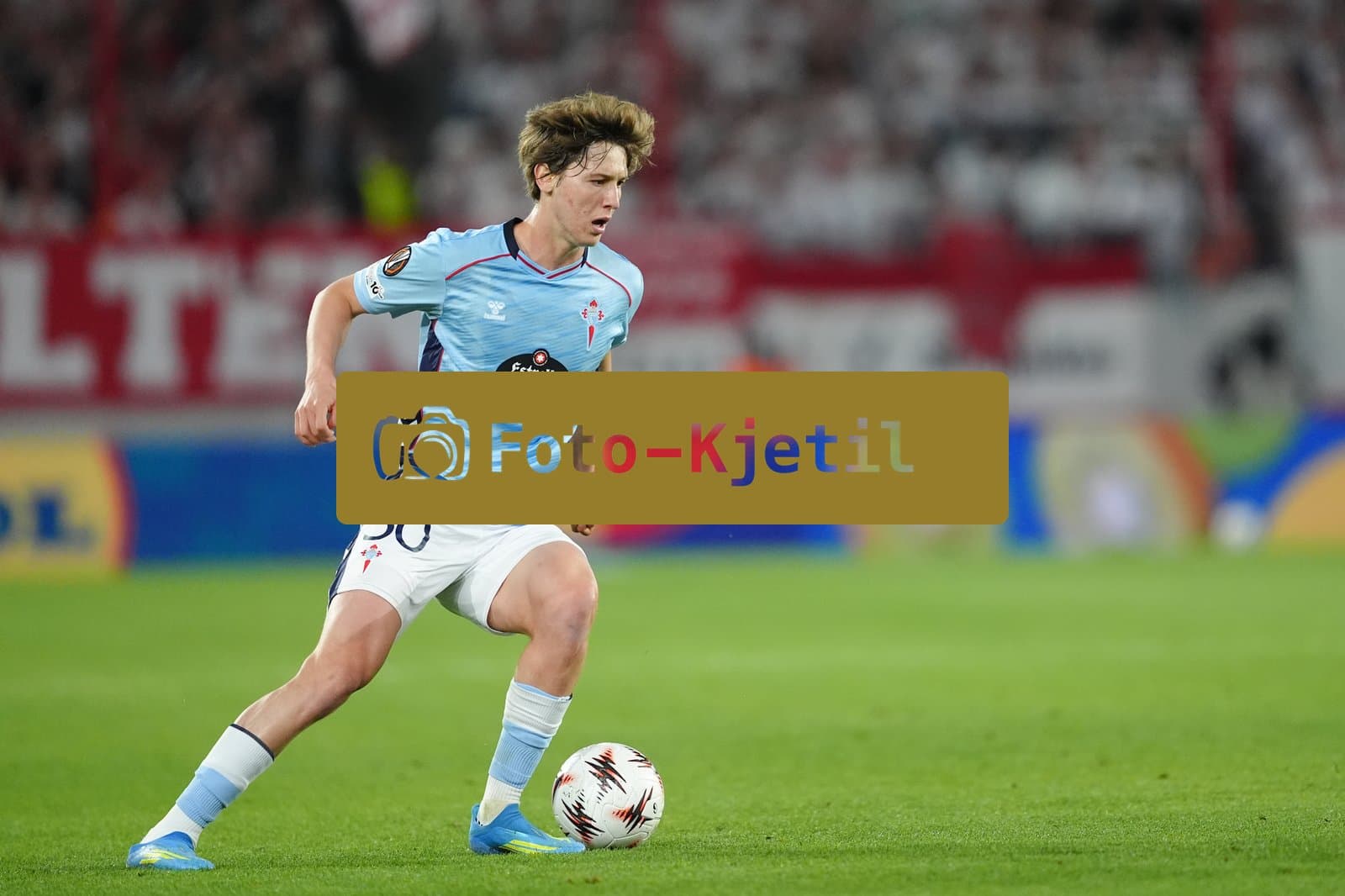 Deutschland: UEFA Europa League Viertelfinale Hinspiel 2025/26, SC Freiburg vs Celta Vigo - Europa-Park-Stadion, Freiburg im Breisgau: Fer Lopez (30 Celta)
