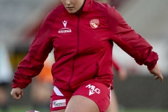 Schweiz: AXA Womens Super League 2025/26, FC Thun vs FC St.Gallen 1879 - Stockhorn Arena, Thun: Alana Burkhart (22 Thun) beim Warmup