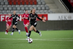 Schweiz: AXA Womens Super League 2025/26, FC Thun vs FC St.Gallen 1879 - Stockhorn Arena, Thun: Franziska Gaus (11 FC St.Gallen) in Aktion