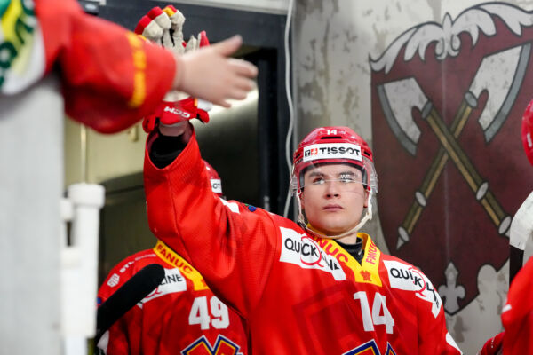 Schweiz: National League Play-In Runde 1, Spiel 1 2025/26, EHC Biel-Bienne vs SC Bern - Tissot Arena, Biel-Bienne: